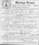 Raleigh Hamilton Burress and Frances McCoy Alley Marriage Record